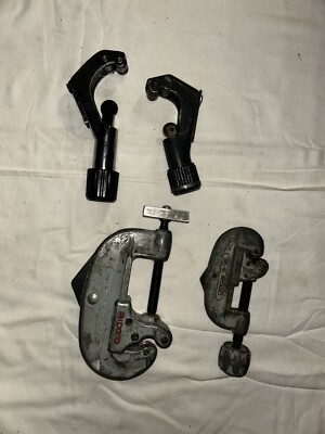 Ridgid No 10,No15 Tubing Cutters And 2 Off Brand Cutters