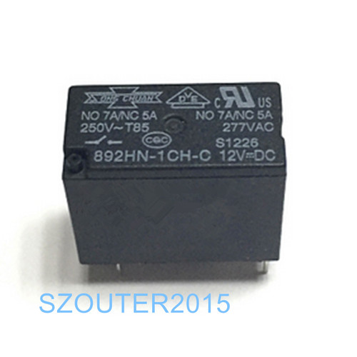 2PCS 892HN-1CH-C-12vdc 7A 5PIN Relay New | eBay