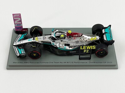 Mercedes F1 W13 #44 Lewis Hamilton Brazil GP 2nd 2022 1:43