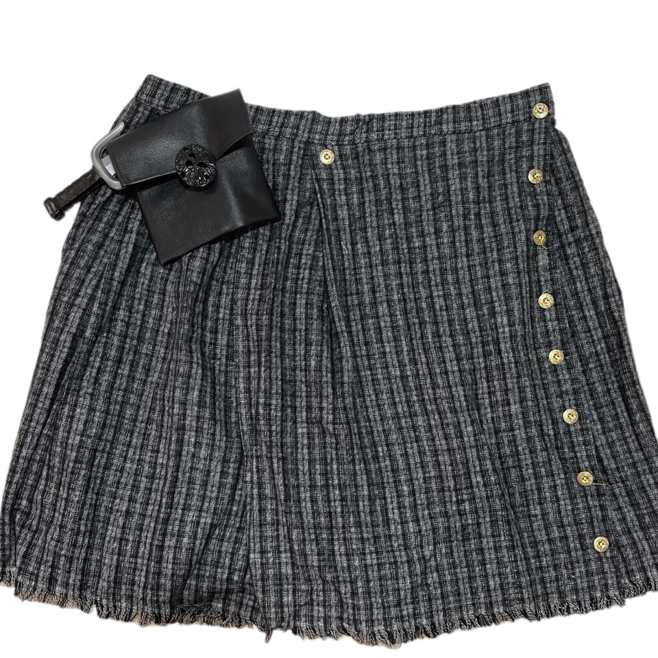 Forum Novedades Camisa y Falda Escocesa Diseñador Disfraz De Lujo Usado en Excelente Condición XL TG 50 Foto 3 de 4