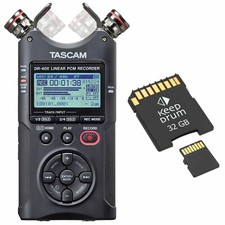 Tascam DR-40X Registratore Audio + Scheda di Memoria 32 GB