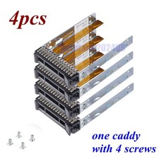 4PCS 2.5" SAS/SATA Hard Drive Tray Caddy For IBM X3550 X3650 M5 X3850 X6 00E7600