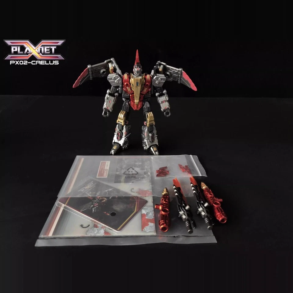 Planet X PX-02M CAELUS IDW Swoop Metallic Transformable toy Christmas gift - Image 4 of 4