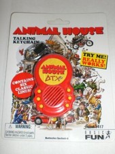 1pc Animal House Talking Keychain