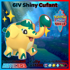 CUFANT ✨ Ultra Square SHINY 6IV ✨ Pokemon SWORD and SHIELD lv1 +Free MasterBall