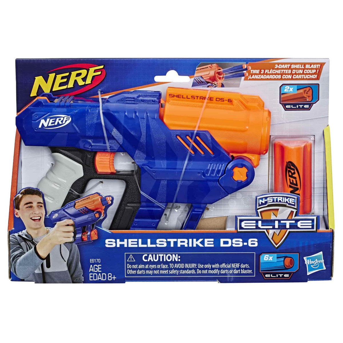 ナーフ　Nerf　シェルストライクDS-6　未開封品 Hasbro NERF Shellstrike DS-6 Elite Blaster E6170 | eBay