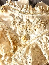 vintage size 2T pageant dress white Full Circle Silky Many Layers