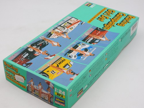 Hasegawa Racing Campaign Girl Set Figures 1/24 Vintage Plastic Kit HF2-800 W/Box - Picture 4 of 4