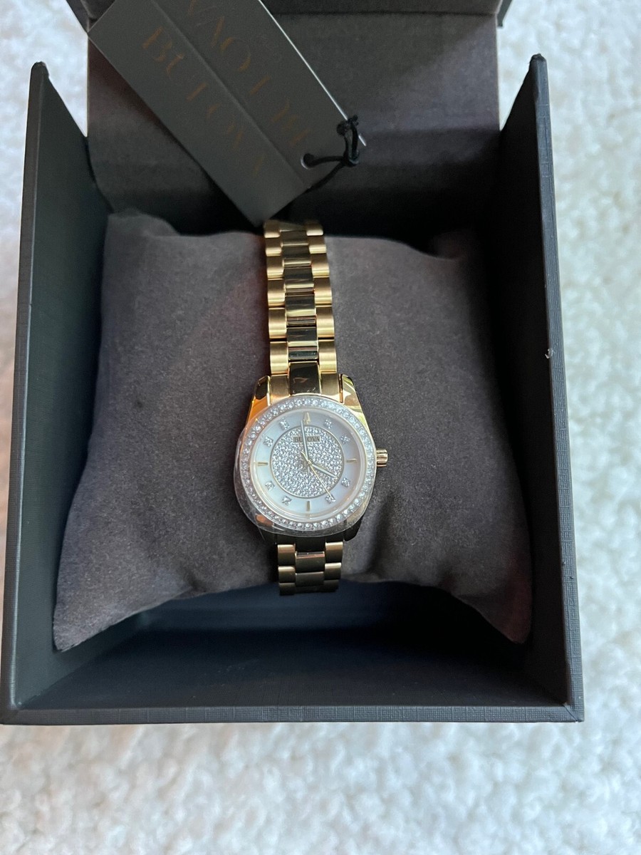 Bulova - Classic Gemmed Stainless Steel Quartz Women's Watch