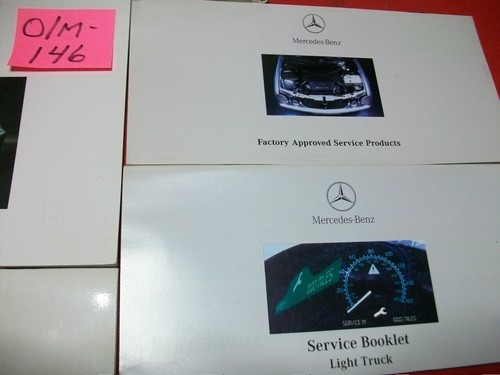 2000 fabricante de equipos originales Mercedes-Benz clase M juego manual de operación/propietario con estuche de cuero GC - Imagen 5 de 6