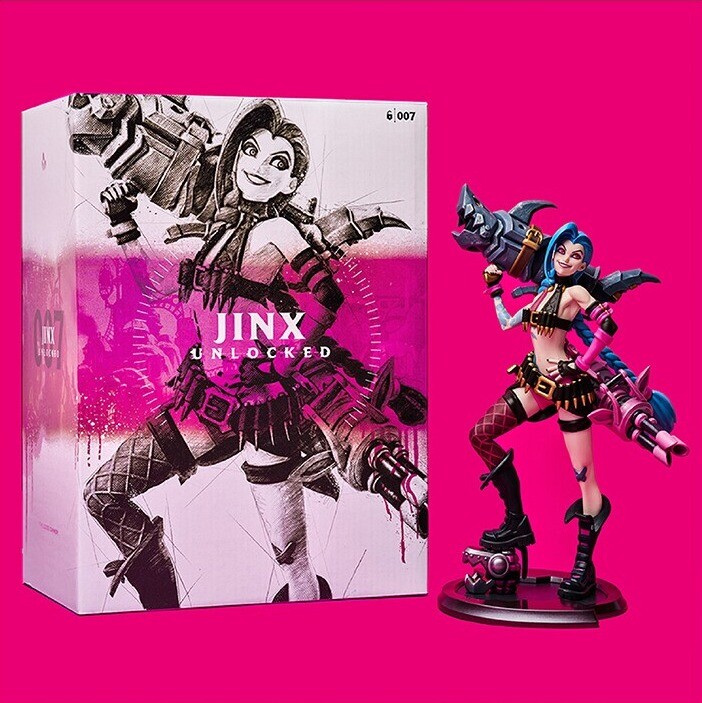 LoL League of Legends JINX Unlocked Statue Figure Riot Games