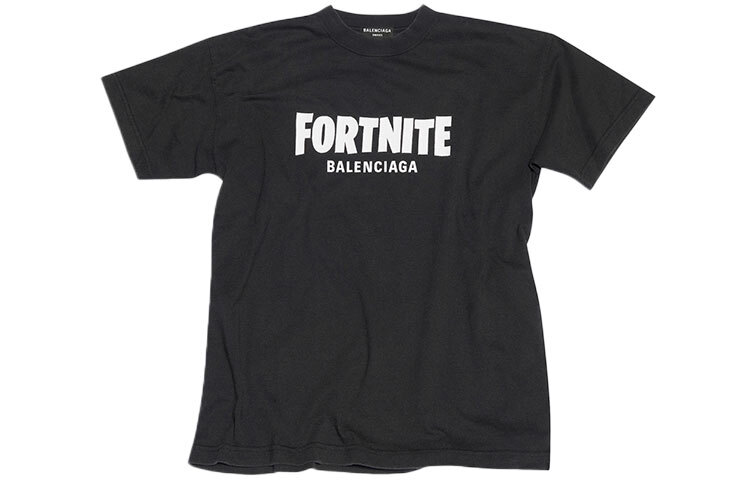 【即発】限定コラボ Balenciaga × Fortnite コットンTシャツ BK Balenciaga x FORTNITE©2021 Medium Fit T-shirt Black/White | eBay