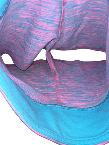 Ivivva By Lululemon Girls Rhythmic Shorts Sz 10 Space Dye Pink Shell Skye Blue - Picture 4 of 7