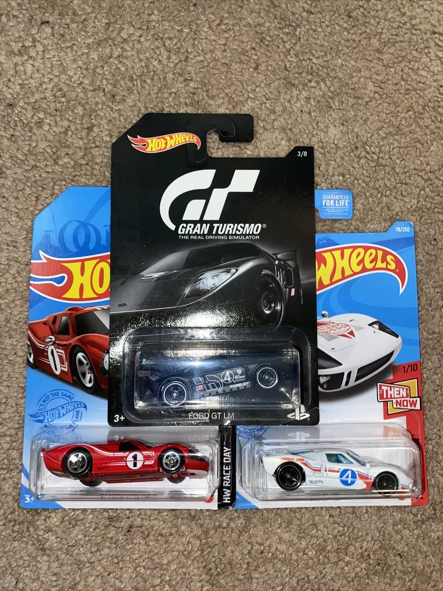 Hot Wheels '17 Ford GT White 67 Ford GT40 MK.IV Gumball 3000 Gran Turismo  Lot