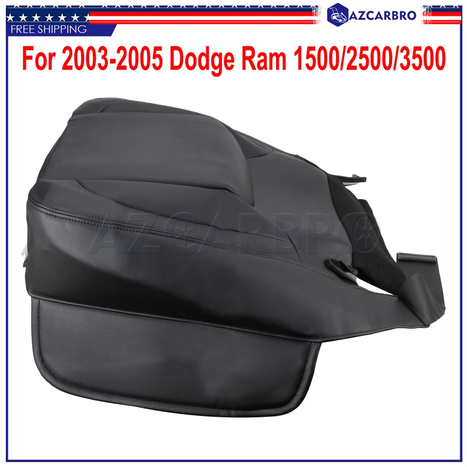 Cubierta de asiento de cuero inferior del lado del conductor para Dodge Ram 1500/2500/3500/3500 Van/4000 Foto 3 de 4