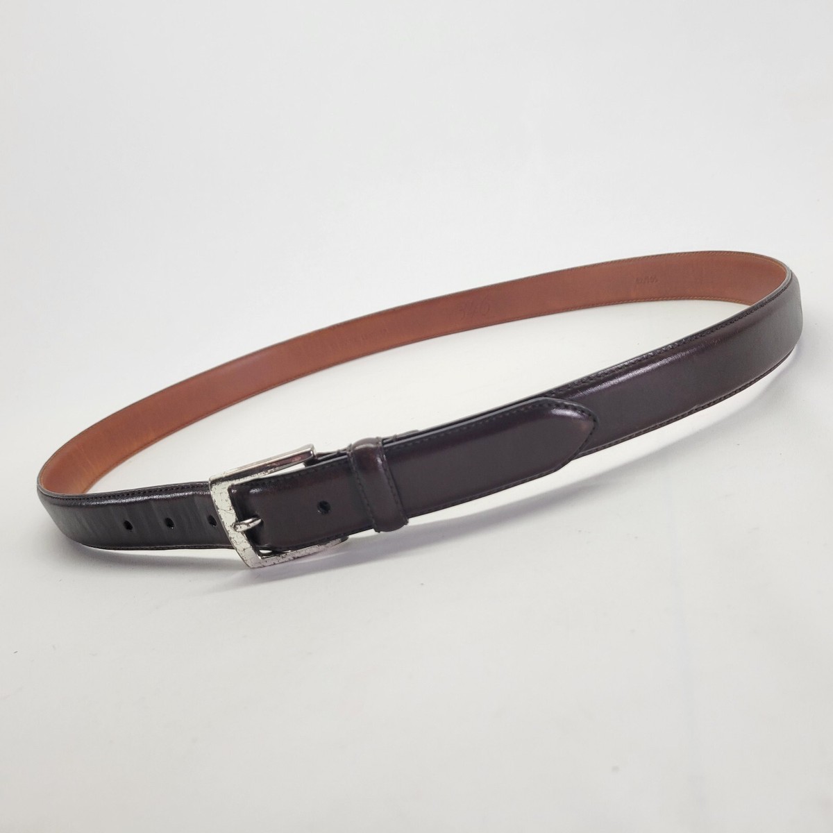 専用です Brooks Brothers レザー ベルト 黒 36 イタリア製 イタリア製 Brooks Brothersブルックスブラザーズ レザーベルト