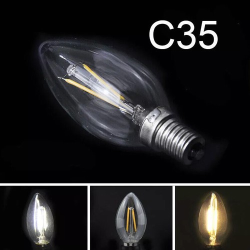 4PCS E27 6W 220V Screwed LED Candle Bulb Filament Bulb Bulb Candle Warm White - Picture 3 of 4