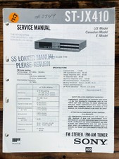 Sony ST-JX410 Tuner Service Manual Original 