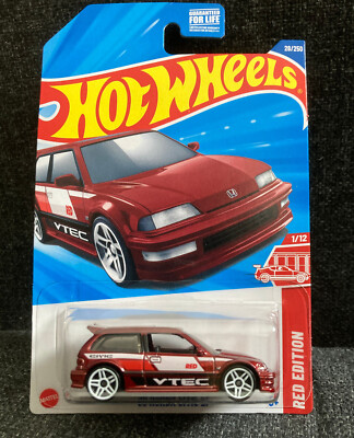 ホットウィール ターゲット限定レッドエディション #1 '90 ホンダシビック Hot Wheels 2025 Target EXCLUSIVE Red Edition 90 Honda Civic