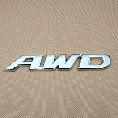 Metal Cromo Grande AWD Letra Auto Insignia Puerta Coche Trasero Baúl Emblema Calcomanía Adhesiva - Imagen 1 de 5