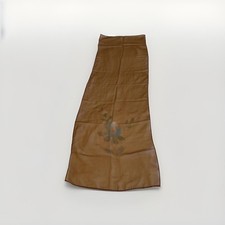 Vintage Brown Sheer Scarf Hand Painted Blue Floral Rose Oblong Made in Japan