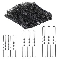 200 Pcs U Shaped Hair Pins 2IN 2.4IN 2.8IN in Box, French Hair Pin