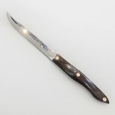 Cutco 1729 Brown Handle 7" Petite Carver Serrated Blade Trimmer Knife USA Made