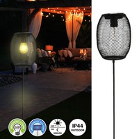 Solar Led Gartenleuchte Gartenstecker 14X18 H100 Netzoptik Garten Lampe Batterie
