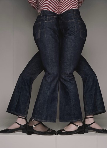 $1650 CHRISTIAN DIOR 8 JEANS SVASATI D08 PANTALONI DENIM BLU INTENSO 30 POLLICI VITA FR 40 - Foto 3 di 24