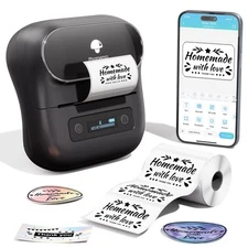 Label Maker,M220 Label Printer,3 Inch Bluetooth Thermal Label Maker Machine w...