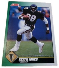 1991 Score #257 Keith Jones Atlanta Falcons Football Card (O7