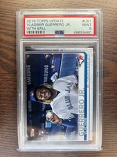 2019 Topps Update SSP With Ball Vladimir Guerrero Jr. #US1 RC PSA 9