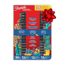 Water-Based Acrylic Paint Markers Variety Pack, Assorted Colors, 36 Count