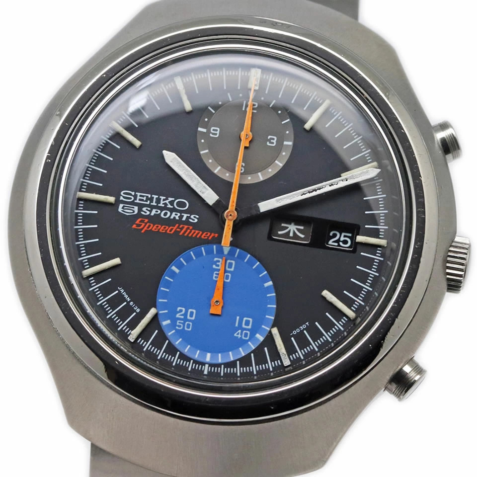 Cal.6138B Speed SEIKO 5SPORTS ??Timer Ref.6138-0020 SPEEDTIMER - vintagewatches.pk