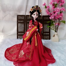 1/6 Scale BJD Doll Clothes with Headdress Ancient Chinese Fairy Style Outfit Toy