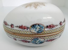 Uovo In Porcellana Limoges France Finemente Decorato