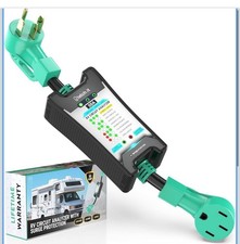 RV Surge Protector  RV Surge Protector w/ 5000J Voltage Protection  50 Amp