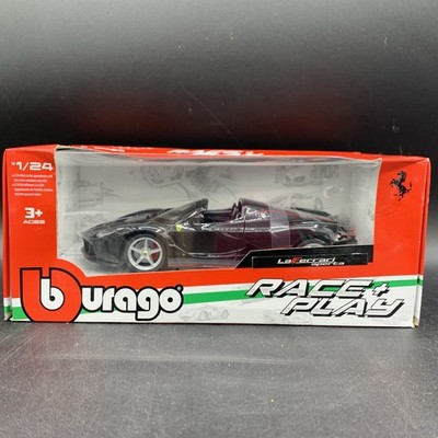 BURAGO Race and Play Die Cast FSO Red Ferrari 1:24 Scale Model Car New in Box