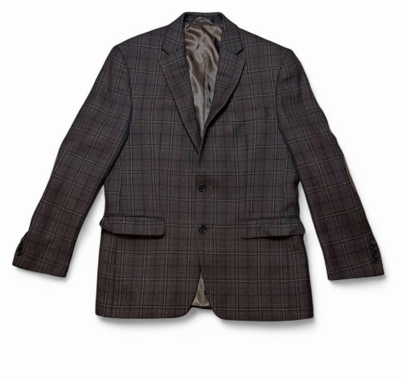 Lauren Ralph Lauren Plaid Blazer Sport Coat Men’s 38R Wool Elbow Patches