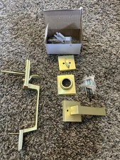 Front Door Handle and Deadbolt Set, Gold Front Door Lock Set with Reversible ...
