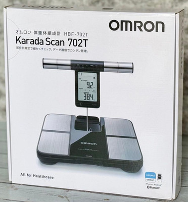 Omron HBF-702T Body Composition Monitor Karada Scan Bluetooth Scale Black Silver