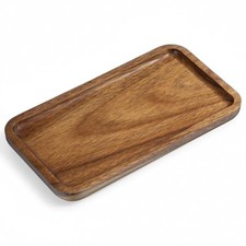 Wood Tray for Bathroom, Wood Soap Dispenser Tray, Toilet Tank Tray, Kitchen