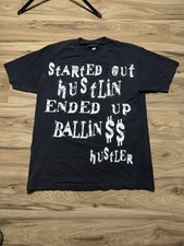 Vintage Hustler Shirt Mens L Ballin Streetwear Y2K 90s Retro Hippie Pornstar VTG