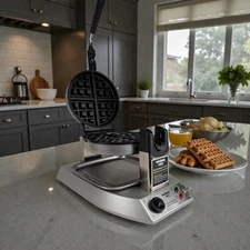 Waring Pro WMK300A Belgian Waffle Maker Stainless Steel Restaurant Style