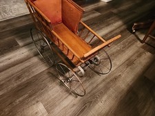 Antique Doll Stroller Pram Carriage Vintage antique Victorian one of a kind