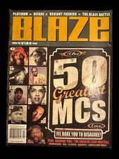 Blaze Magazine #3 February 1999 Vibe 50 Greatest MCs Ever Rap Hip Hop Vintage
