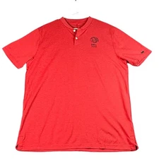 Nike Dell Golf Championship AeroReact Polo Shirt Golf Athletic Red Men's LG