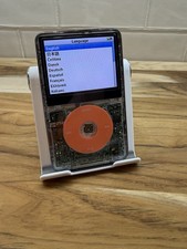 APPLE iPOD CLASSIC 5.5th 128GB Wolfson DAC Refurbished MA446LL Modded Clear