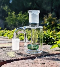 Primium 14mm 90° Lil Sweety Emerald Ash Catcher Green Water Pipe Bong Bubbler