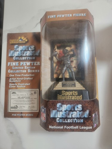 Figura de peltre de Joe Montana Sports Illustrated Champions San Francisco 49ers 1997